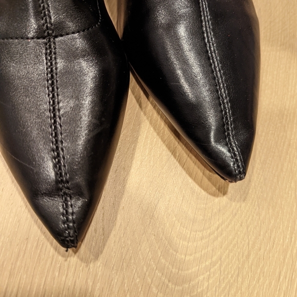 Elegant Black Women's Ankle Boots with Kitten Heels - Picture 8 of 10